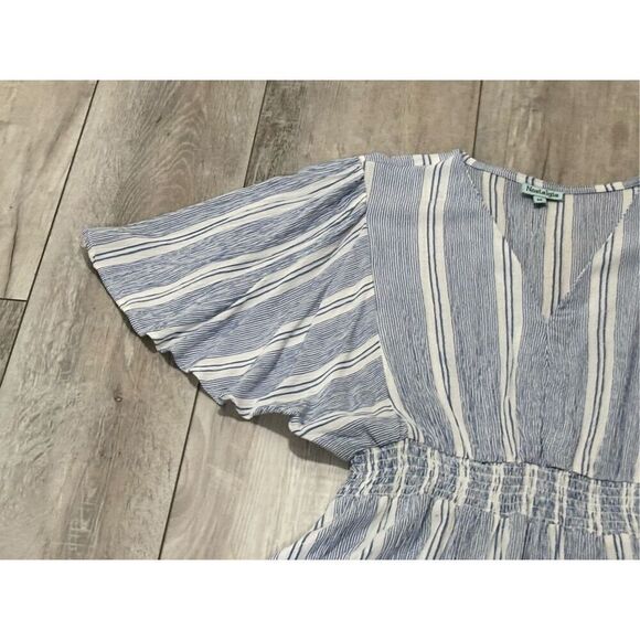 Nostalgia, blue and white striped summer dress size M - Picture 4 of 11